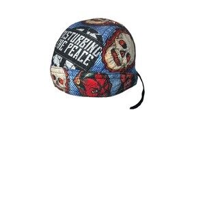 Wild Wear Doo Rag Hat Skull Cap Biker Disturbing the Peace Unisex One Size